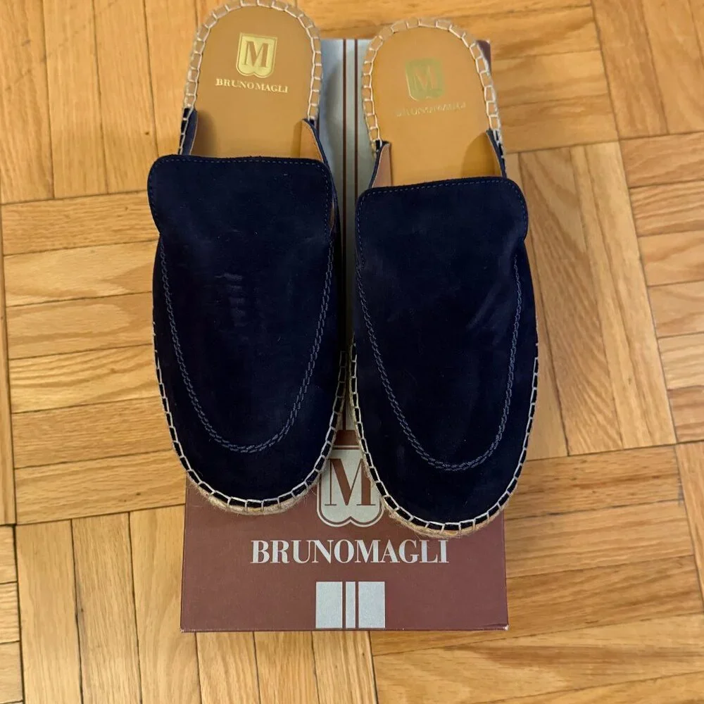 **BRAND NEW NEVER WORN** Bruno Magli Men’s Suede Slip-On Espadrilles 11 - Picture 5 of 5